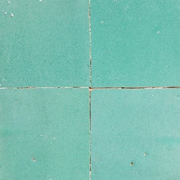 Turquoise Green — Zellige-Fliese von Carrelage de la Tour