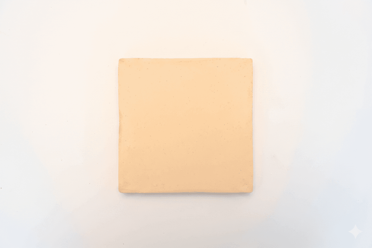 Tradition Biseauté — Beige Pur — Terrakottafliese von Céramiques du Beaujolais