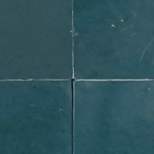 Bleu Pétrole — azulejo de zellige, Fer & Pierre