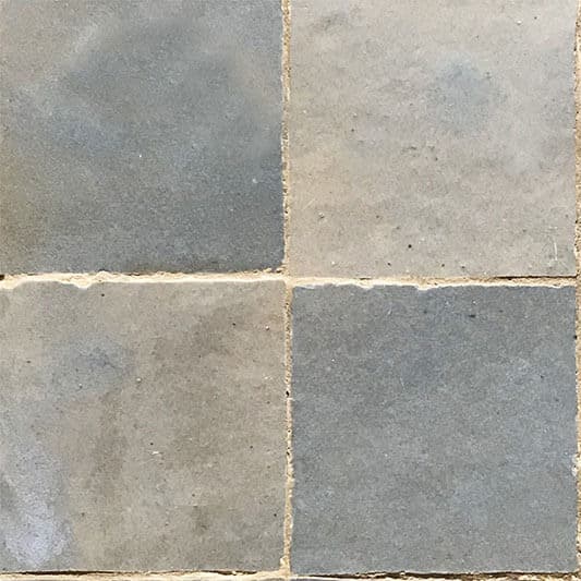 Bleu Gris — azulejo de zellige, Les Ateliers Zelij