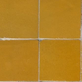 Jaune — azulejo de zellige, Les Ateliers Zelij