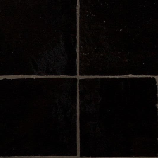 Noir — azulejo de zellige, Les Ateliers Zelij
