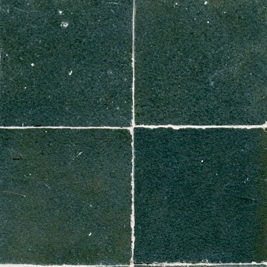 Pétrole — azulejo de zellige, Les Ateliers Zelij