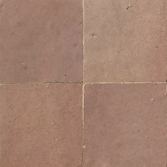 Rose Poudré — azulejo de zellige, Les Ateliers Zelij