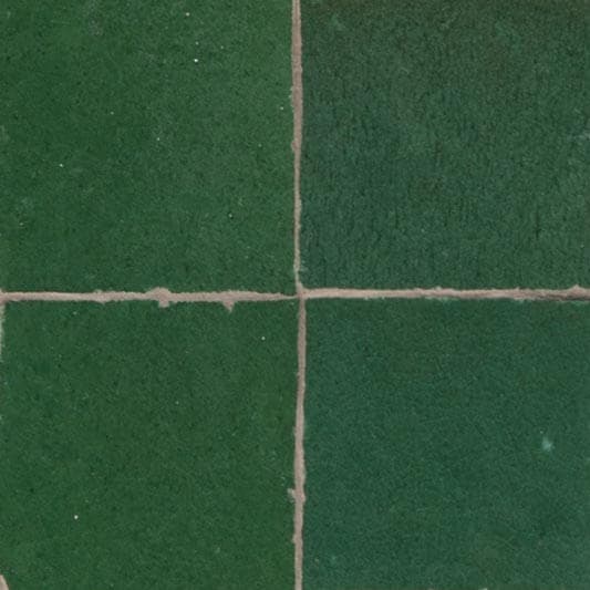 Vert — azulejo de zellige, Les Ateliers Zelij