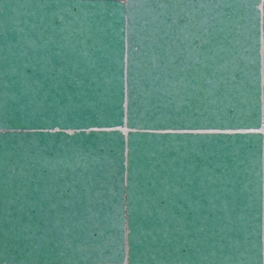 Vert d’eau — azulejo de zellige, Les Ateliers Zelij