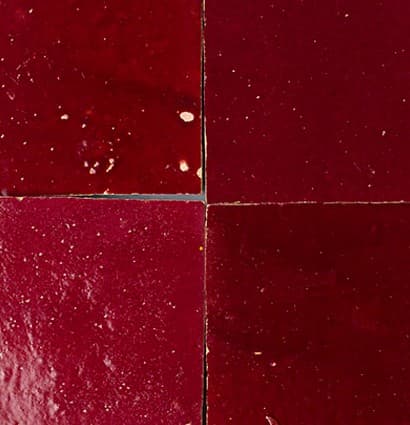 Crimson Red Zellige — Zellige-Fliese von Otto Tiles