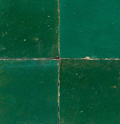 Dark Green Zellige — Zellige-Fliese von Otto Tiles