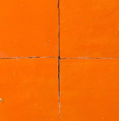 Orange Zellige — Zellige-Fliese von Otto Tiles