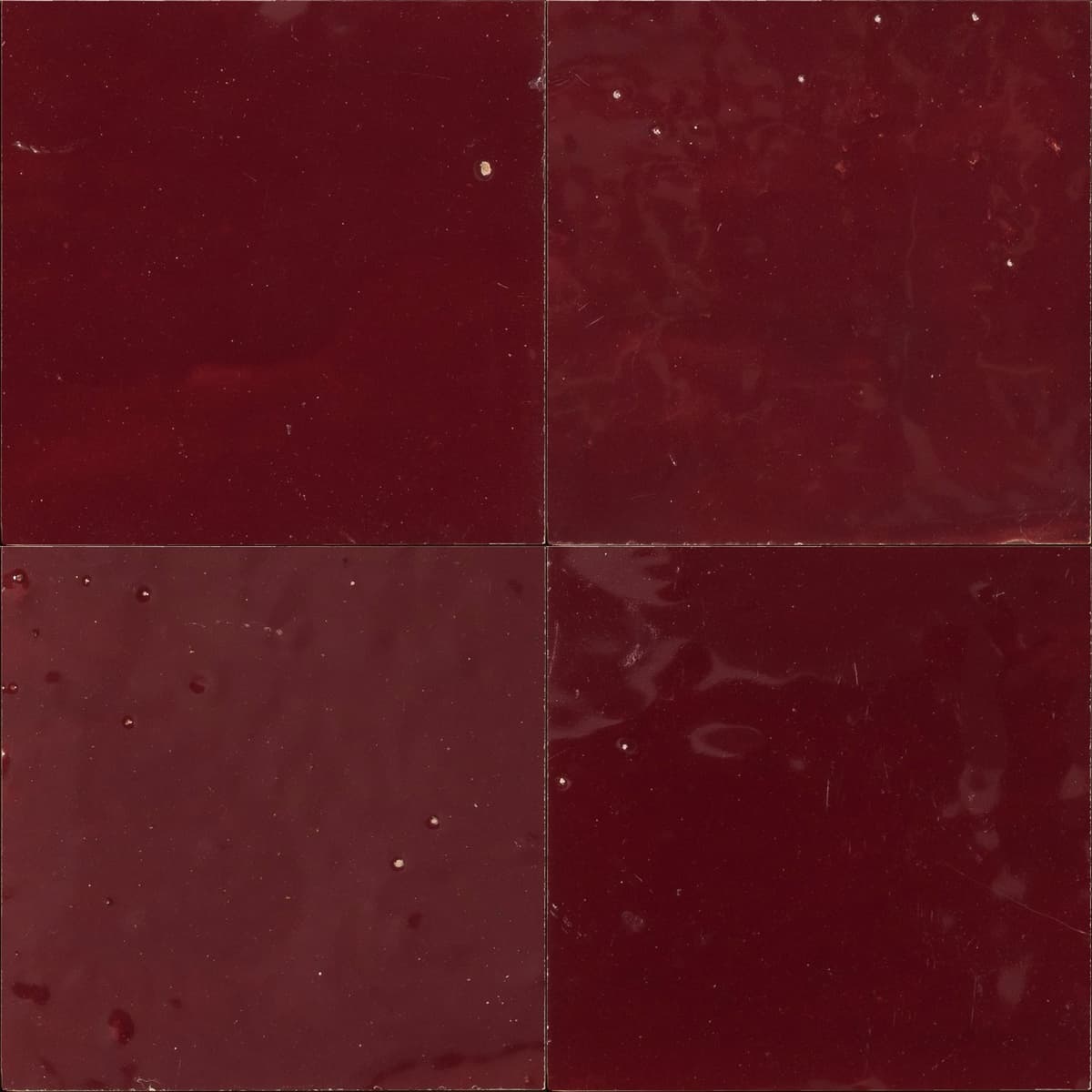 Rouge Lie de vin — Zellige-Fliese von RO'MA Nature