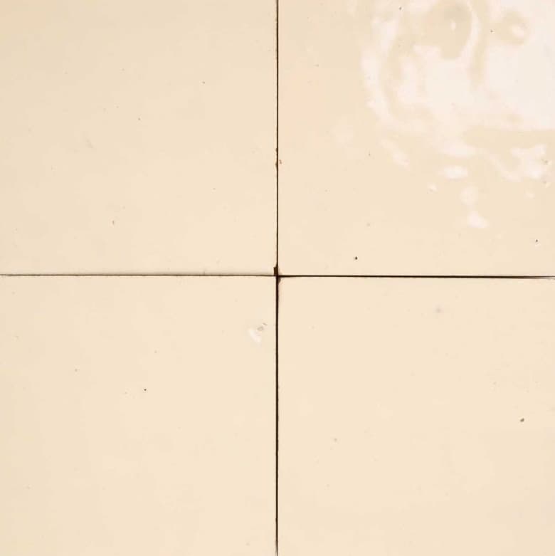 Blanc Laiteux — zellige tile by Terre de Zellige