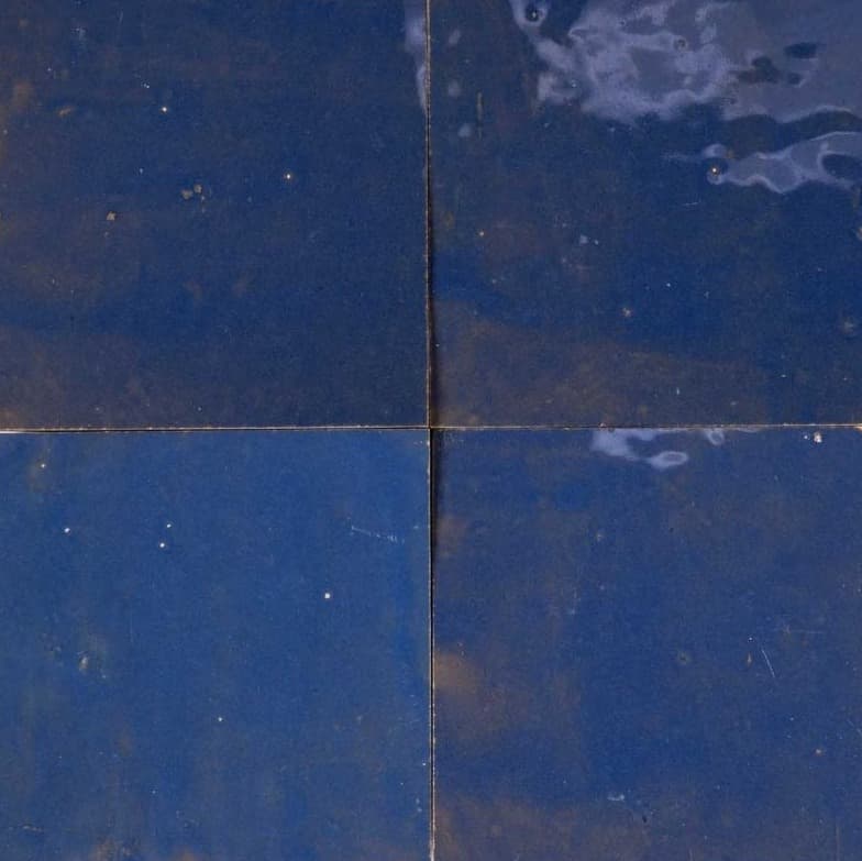 Bleu France — zellige tile by Terre de Zellige