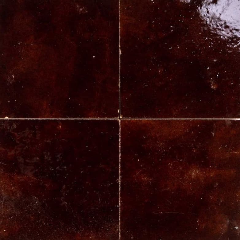Marron Fonce — zellige tile by Terre de Zellige