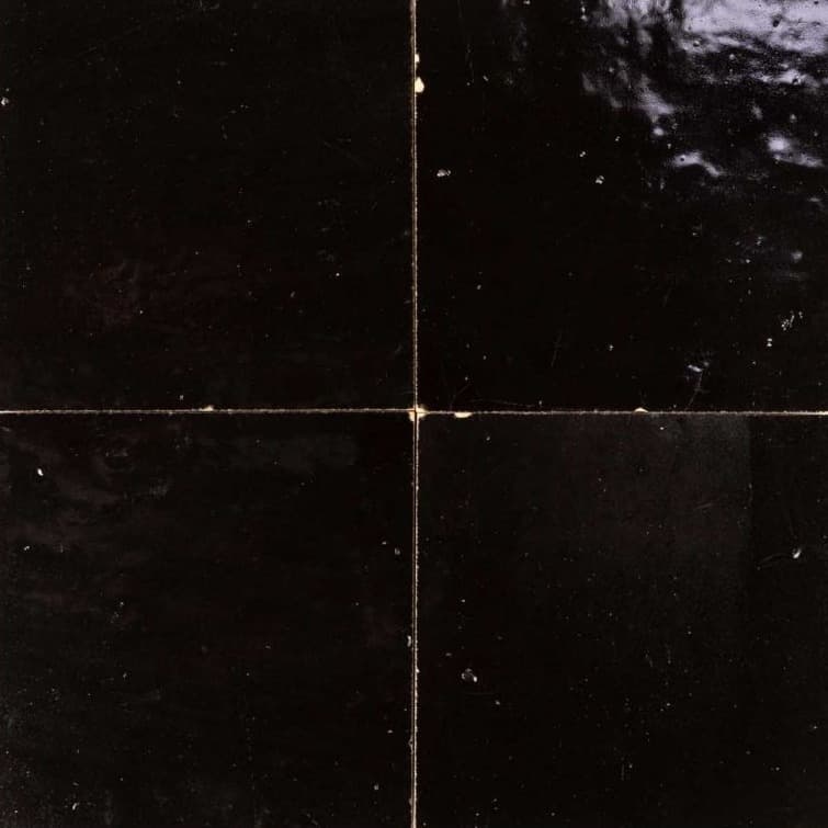 Noir — zellige tile by Terre de Zellige