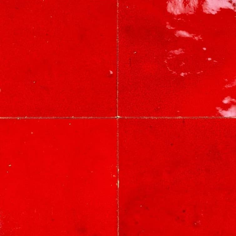 Rouge Petillant — zellige tile by Terre de Zellige