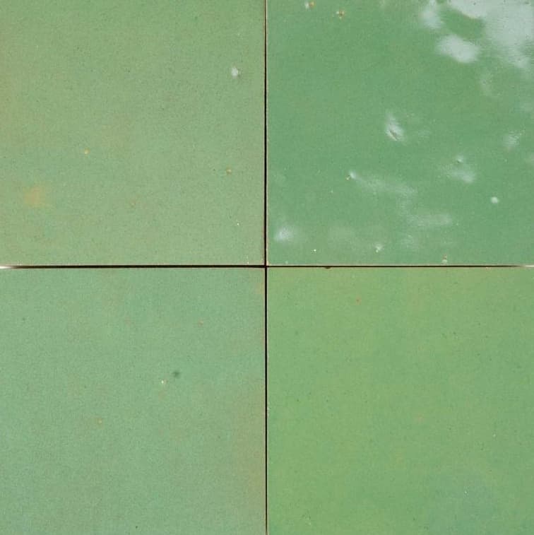 Vert Deau — zellige tile by Terre de Zellige