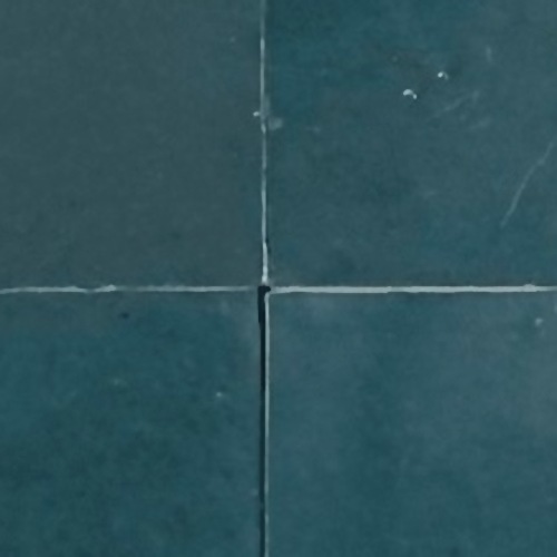 Bleu Pétrole — azulejo de zellige, Fer & Pierre