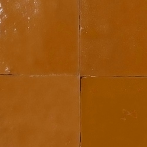 Orange — azulejo de zellige, Fer & Pierre