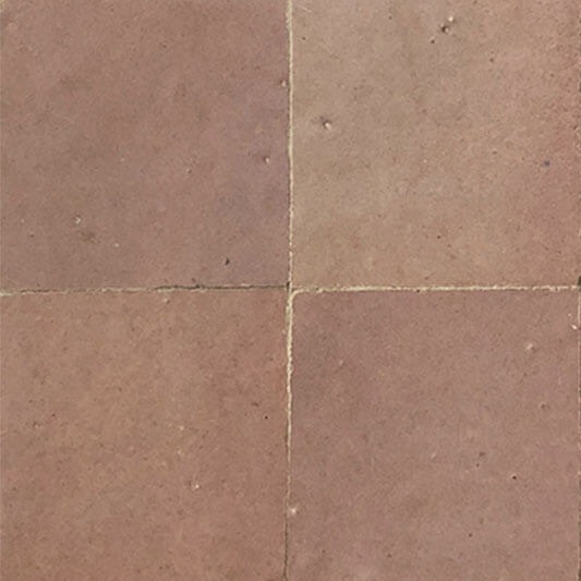 Rose Poudré — azulejo de zellige, Les Ateliers Zelij