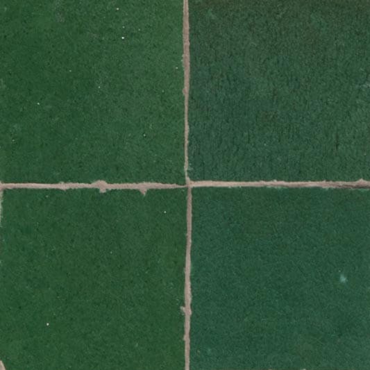 Vert — azulejo de zellige, Les Ateliers Zelij