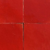 C06 - Rouge Anglais — azulejo de zellige, Marrakech Déco