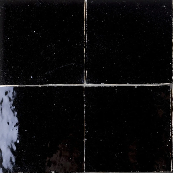 Noir — azulejo de zellige, Piquet Carrelage
