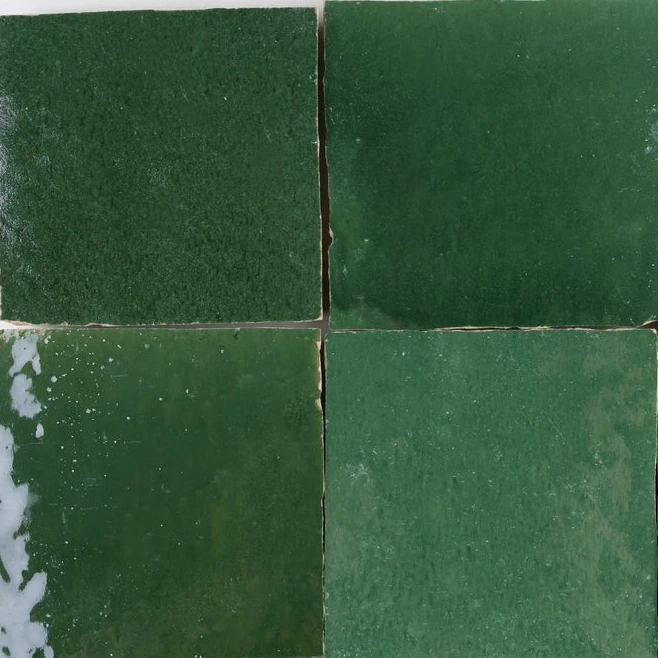 Vert de Fès — azulejo de zellige, Piquet Carrelage