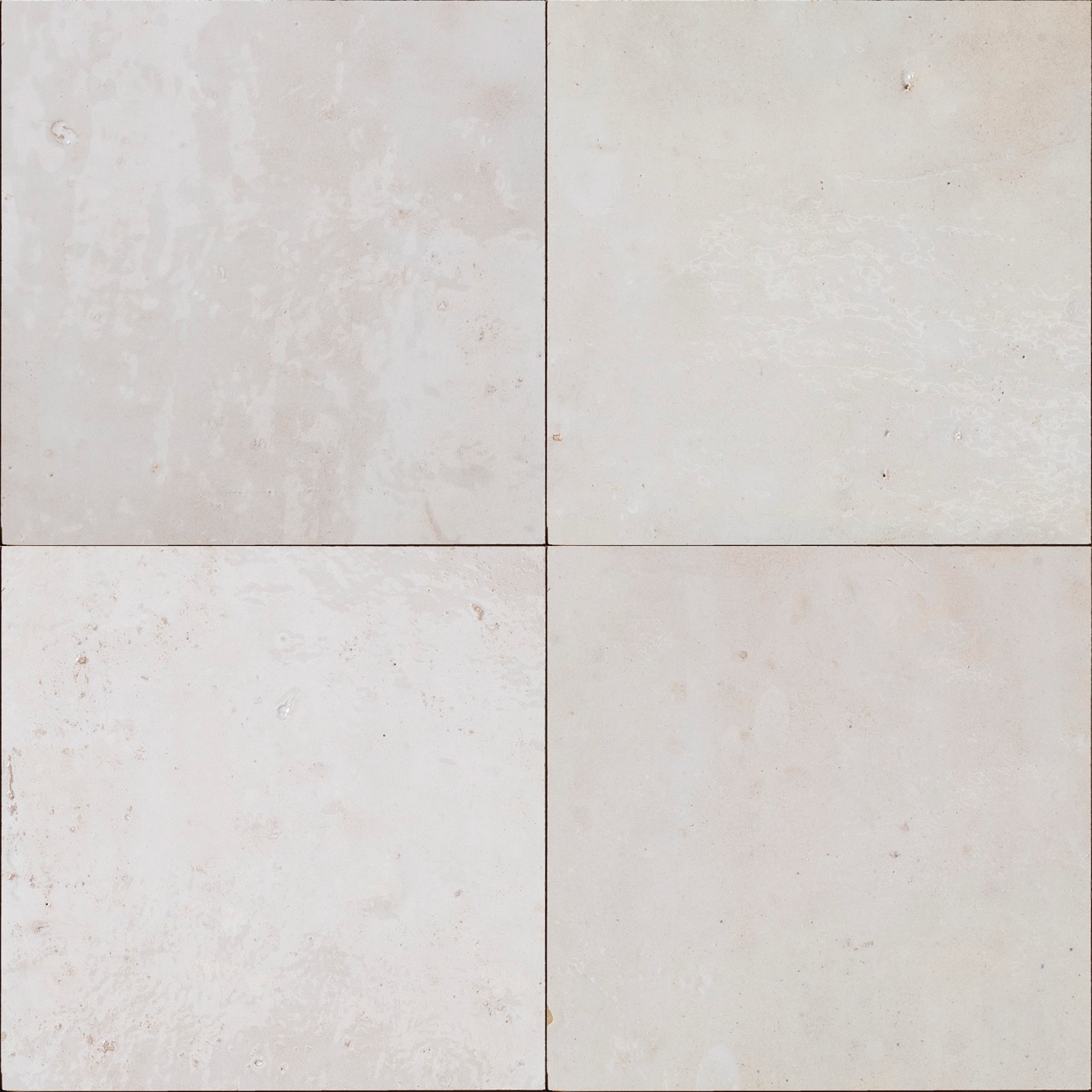 Blanc Oukaimeden — azulejo de zellige, RO'MA Nature