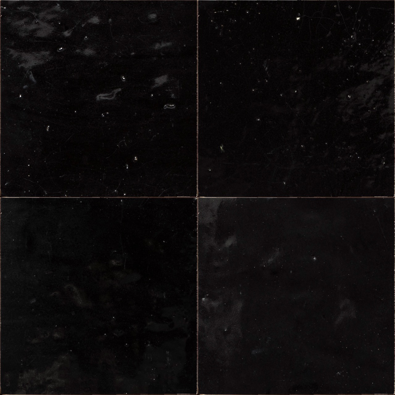 Noir Intense — azulejo de zellige, RO'MA Nature