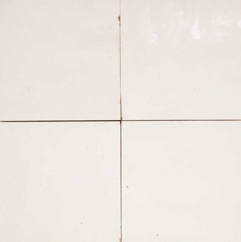 Blanc Neige — azulejo de zellige, Terre de Zellige