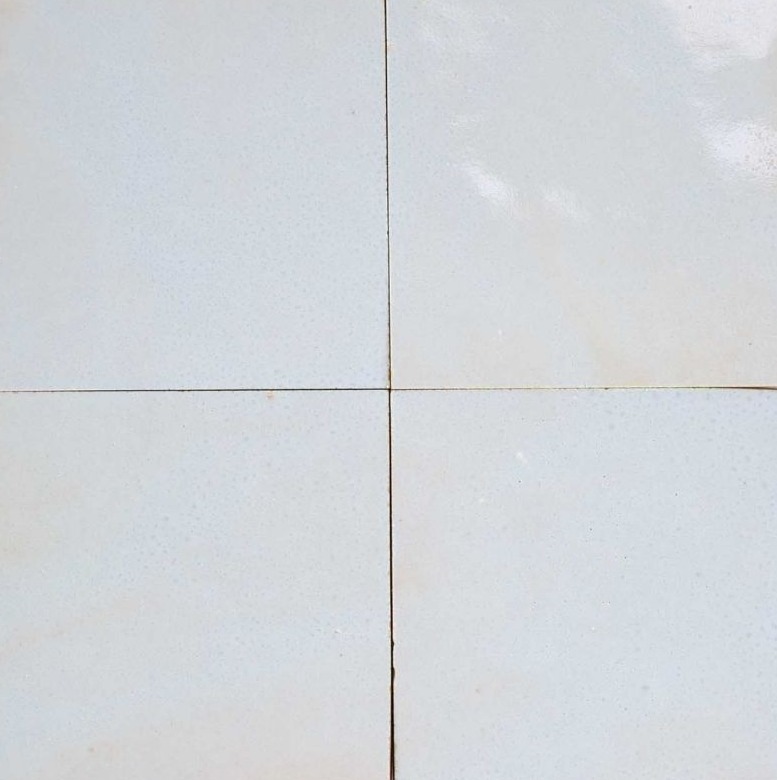 Bleu Gustavien — azulejo de zellige, Terre de Zellige
