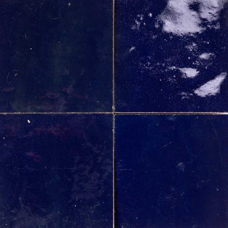 Bleu Nuit — azulejo de zellige, Terre de Zellige
