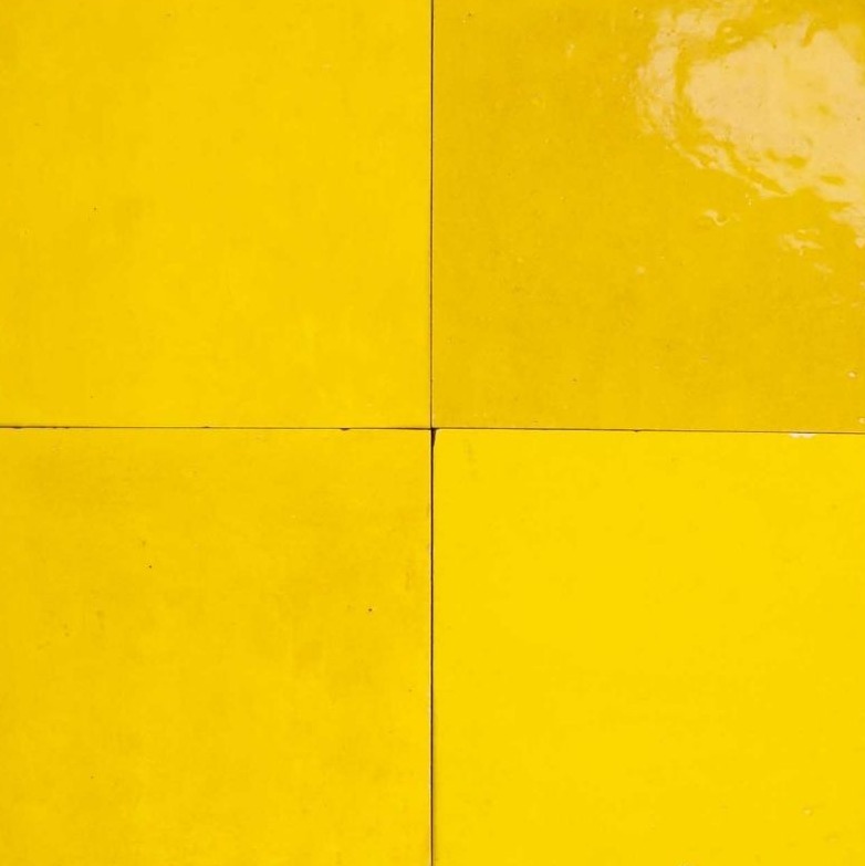 Jaune Eclat — azulejo de zellige, Terre de Zellige