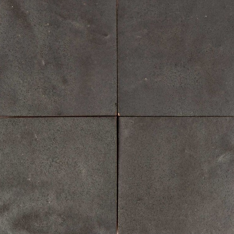 Noir Métal — azulejo de zellige, Terre de Zellige