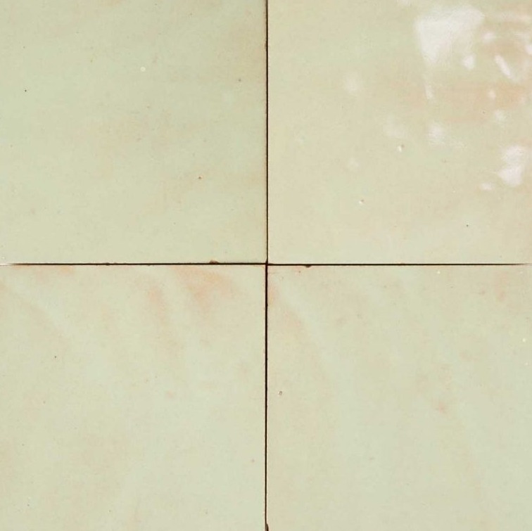 Vert Tilleul — azulejo de zellige, Terre de Zellige